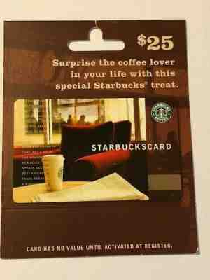 Starbucks Card 2004 COMFY RED CHAIR with original $25 hang tag - NEW Rare MINT - Sold on eBay Dec, 23rd 2019 for $28.99
