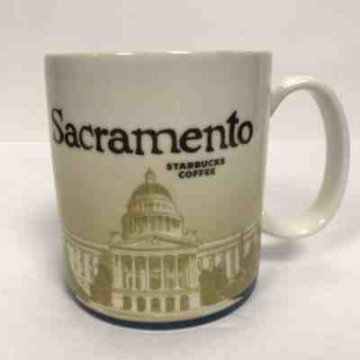Starbucks Sacramento CA State Capitol Mug Global Icon City Series Displayed Only