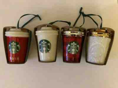 Starbucks Set Of 4 Christmas Cup Ornaments 2016 New In Pkg - Sold on eBay Dec, 22nd 2019 for $19.95