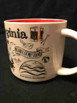 Starbuck’s Been There Across The Globe 2018 Virginia Holiday Gold Ivory NIB Mug - Sold on eBay Dec, 22nd 2019 for $24.00