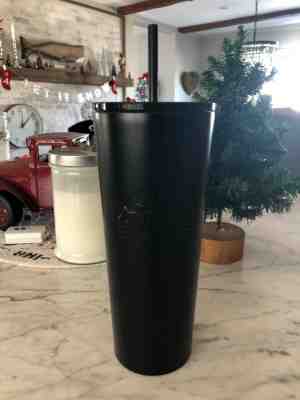 NEW! 2018 STARBUCKS COLD CUP MATTE BLACK STAINLESS STEEL TUMBLER 24 fl oz - Sold on eBay Dec, 22nd 2019 for $39.99