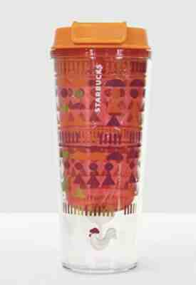STARBUCKS Lunar Coffee Tumbler Chinese New Year Rooster Orange 2017 NEW - Sold on eBay Jan, 10th 2020 for $16.00