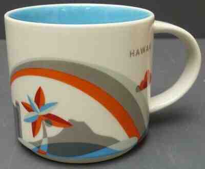 NEW Starbucks 2016 "You are Here Collection" Hawaii 14oz Coffee Mug - Sold on eBay Jan, 6th 2020 for $34.99