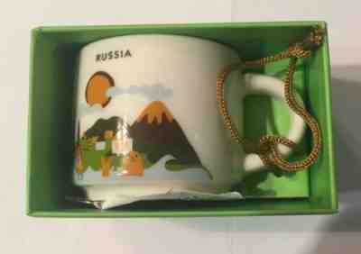 Starbucks Russia Ornament you Are Here Coffee Mug 2 Oz  2019 - Sold on eBay Jan, 11th 2020 for $23.00