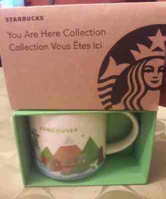 NIB w/SKU Starbucks Coffee Mug VANCOUVER, CANADA  You Are Here YAH 14 oz. - Sold on eBay Jan, 11th 2020 for $28.00