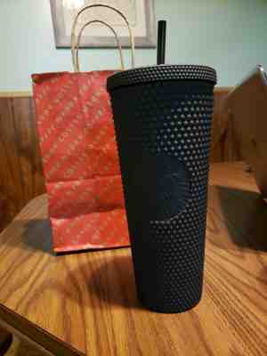 Starbucks Fall 2019 Limited Edition Studded Tumbler Cup - Matte Black - 24 oz - Sold on eBay Jan, 11th 2020 for $85.00