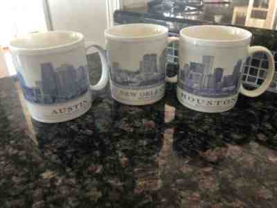 2006 Coffee Cup Mug Series Starbucks Houston ,Austin And New Orleans - Sold on eBay Jan, 11th 2020 for $15.53