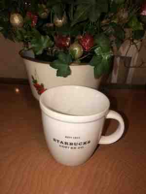 Vtg STARBUCKS 2001 16oz BARISTA CLASSIC ABBEY Est. 1971 Coffee Mug Cup - Sold on eBay Jan, 11th 2020 for $17.00