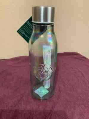 Starbucks Iridescent Recycled Glass Water Bottle-2019 - Sold on eBay Jan, 11th 2020 for $30.00