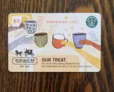 Starbucks COACH Company Gift Card - Sold on eBay Jan, 11th 2020 for $50.00