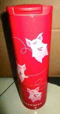2019 Starbucks Coffee New Year of the Dancing Pig stainless TUMBLER 16 oz  sku - Sold on eBay Jan, 11th 2020 for $49.99
