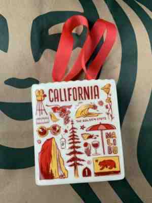NEW California Starbucks Holiday 2019 Been There Ornament  Gift Card Holder - Sold on eBay Jan, 10th 2020 for $19.00