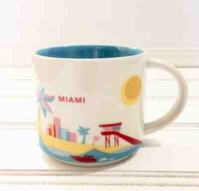 Starbucks Miami You Are Here Coffee Mug Cup Stackable 14 Oz 2015 Collection YAH - Sold on eBay Jan, 10th 2020 for $25.00