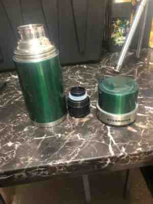 Vintage 2006 Starbucks Green Stainless Steel Thermos (Holds 17 Ounces) Nice! - Sold on eBay Jan, 10th 2020 for $18.00