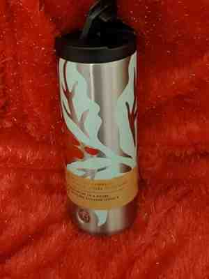 NEW Starbucks Cranberry Leaf Stainless Steel Coffee Tea Vacuum Insulated Tumbler - Sold on eBay Jan, 10th 2020 for $24.95