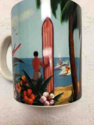 Starbucks Hawaii 2008 E Komo Mai Coffee Mug Cup Welcome Hula Luau Beach Palms - Sold on eBay Jan, 10th 2020 for $22.49