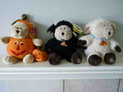 Lot of (3) Starbucks Bearista Bears NWT 2004 Sheep B &W 2008 Halloween Pumpkin - Sold on eBay Jan, 10th 2020 for $17.99