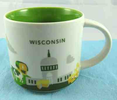 Starbucks Wisconsin You Are Here Collection 14oz Mug Coffee Drinking Cup 2015 - Sold on eBay Jan, 10th 2020 for $17.99