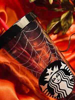Starbucks 2019 Venti Tumbler Glitter Web Halloween Cold 24oz - NEW - SOLD OUT!! - Sold on eBay Jan, 4th 2020 for $20.00