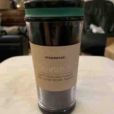 Starbucks 2011 Create Your Own Tumbler Scratch It Plastic Travel Coffee Mug - Sold on eBay Jan, 3rd 2020 for $15.99