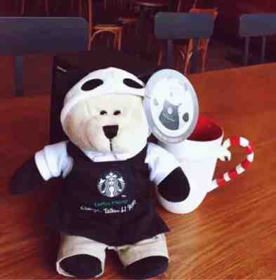 starbucks china limited city bearista chengdu black taikooli panda bear with tag - Sold on eBay Jan, 3rd 2020 for $34.99