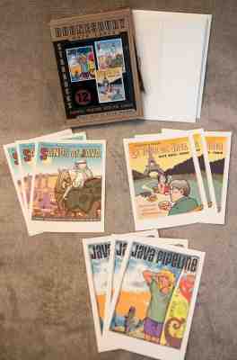 Doonesbury Note Cards Starbucks - Travel Poster Series - Sold on eBay Jan, 3rd 2020 for $25.00
