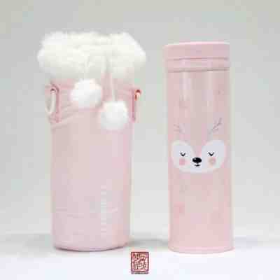 Starbucks 2019 China Merry Christmas 12oz Pink Sleeve Thermos WinterDeer Tumbler - Sold on eBay Jan, 2nd 2020 for $69.99