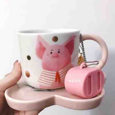 New China 2019 Starbucks Chinese New Year Of Pig 8oz Flowers Mug Set - Sold on eBay Jan, 1st 2020 for $35.00