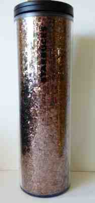 NWT Starbucks Tumbler Glitter Sparkles Copper Gold Acrylic 16 Oz. Cup, Mug  - Sold on eBay Dec, 31st 2019 for $25.19
