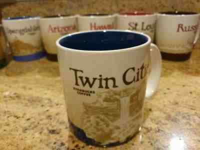 STARBUCKS TWIN CITIES Coffee Mug 16oz Icon Series, 2012 MIC, NEW w SKU - Sold on eBay Dec, 31st 2019 for $23.00