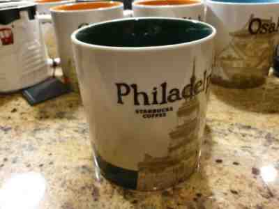 Starbucks PHILADELPHIA Icon Series Mug 2012 MIC, NEW w SKU, 16 oz Discontinued  - Sold on eBay Dec, 31st 2019 for $33.00