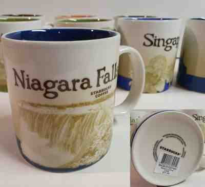 2012 STARBUCKS Coffee Mug NIAGARA FALLS Icon Series 16 oz MIC SKU, Discontinued  - Sold on eBay Dec, 31st 2019 for $69.95