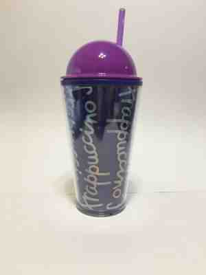 Starbucks 2014 Frappuccino NEW Cup 16 Oz Purple Lid Straw Cold Drink Iridescent - Sold on eBay Dec, 31st 2019 for $18.00