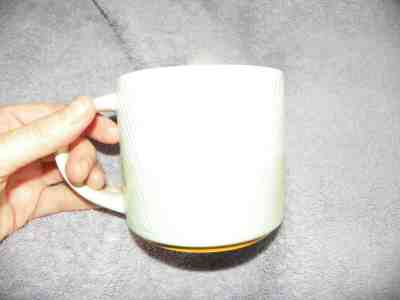STARBUCKS COFFEE MUG TEA CUP 2014 SEA FOAM GREEN & WHITE TEXTURED 14 OZ. - Sold on eBay Jan, 12th 2020 for $15.99