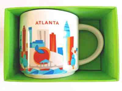  STARBUCKS You Are Here ATLANTA 14 fl oz 2014 COFFEE MUG CUP YAH Series NEW NIB - Sold on eBay Jan, 12th 2020 for $19.99