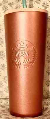 Starbucks Holiday 2019 Pink Stainless Steel Venti XL Cold-Cup Tumbler 24oz NWT - Sold on eBay Jan, 12th 2020 for $34.50