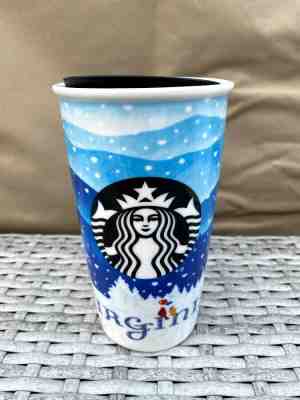 2016 STARBUCKS VIRGINIA Ceramic Coffee Travel Tumbler 12 oz New - Sold on eBay Jan, 12th 2020 for $26.00