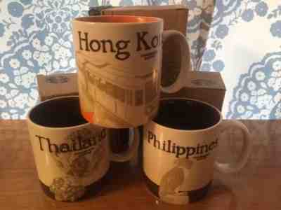 3 Starbucks Global Icon Coffee Mugs Thailand, Hong Kong, & the Philippines - Sold on eBay Jan, 12th 2020 for $19.99