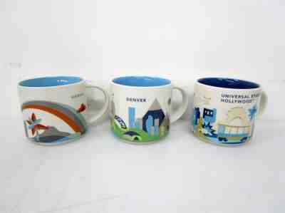 Lot 3x Starbucks 'You Are Here' Mugs: Universal Studios Hollywood Denver Hawaii - Sold on eBay Jan, 12th 2020 for $23.50
