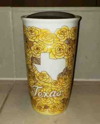 Starbucks Yellow Rose of TEXAS 2016 Travel Mug Tumbler w Lid Local Collection - Sold on eBay Jan, 12th 2020 for $33.00