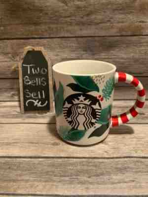 2019 Starbucks Christmas Mug Siren Red Striped Handle Holiday - Sold on eBay Jan, 12th 2020 for $21.95