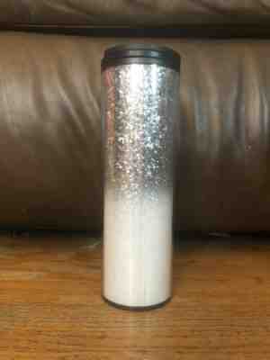 New Starbucks 2019 HOLIDAY SILVER GLITTER Hot Cold CUP TUMBLER 16OZ - Sold on eBay Jan, 12th 2020 for $29.95