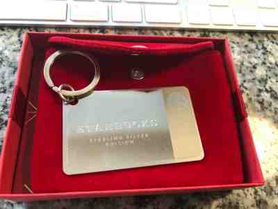 2014 Starbucks .925 Sterling Silver Gift Card Keychain $0 Balance Never swiped - Sold on eBay Jan, 12th 2020 for $110.99