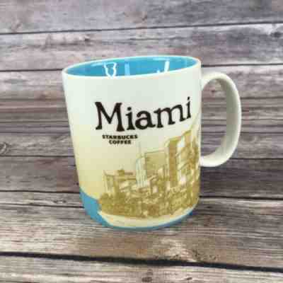 STARBUCKS Coffee MIAMI 2011 Collector Series Skyline 16 oz Ceramic Mug - Sold on eBay Jan, 12th 2020 for $29.99