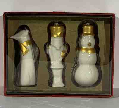 Starbucks Coffee 2012 Ceramic Christmas Ornament Box Set Snowman Fox Nutcracker - Sold on eBay Jan, 12th 2020 for $18.67