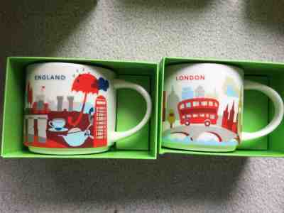 Starbucks London and England You are Here Collection 14 oz Coffee Mug Collection - Sold on eBay Jan, 12th 2020 for $75.00