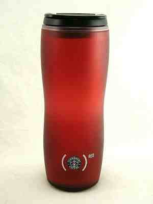 Starbucks (product) red Travel Mug 2008 HIV AIDS Africa awareness 16 oz - Sold on eBay Jan, 11th 2020 for $18.00