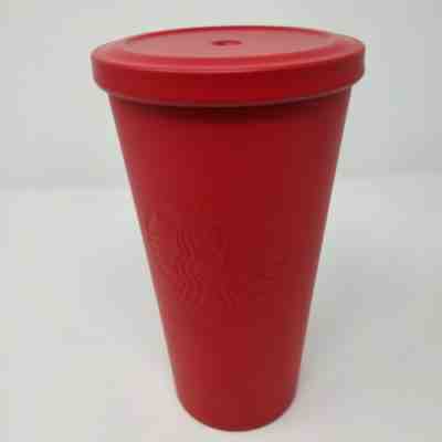 Starbucks 2014 Red Matte Stainless Steel Travel Tumbler Cold Cup Mug 16 Oz. - Sold on eBay Jan, 11th 2020 for $16.00