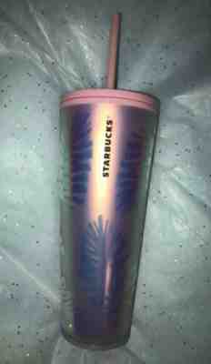 New Starbucks 2019 Holiday Holographic Iridescent Pine Cone Winter Tumbler 24 Oz - Sold on eBay Jan, 11th 2020 for $40.00