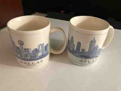 LOT of 2 Starbucks Coffee Architect City Series Atlanta Dallas Skyline Mug 2008  - Sold on eBay Jan, 11th 2020 for $17.91